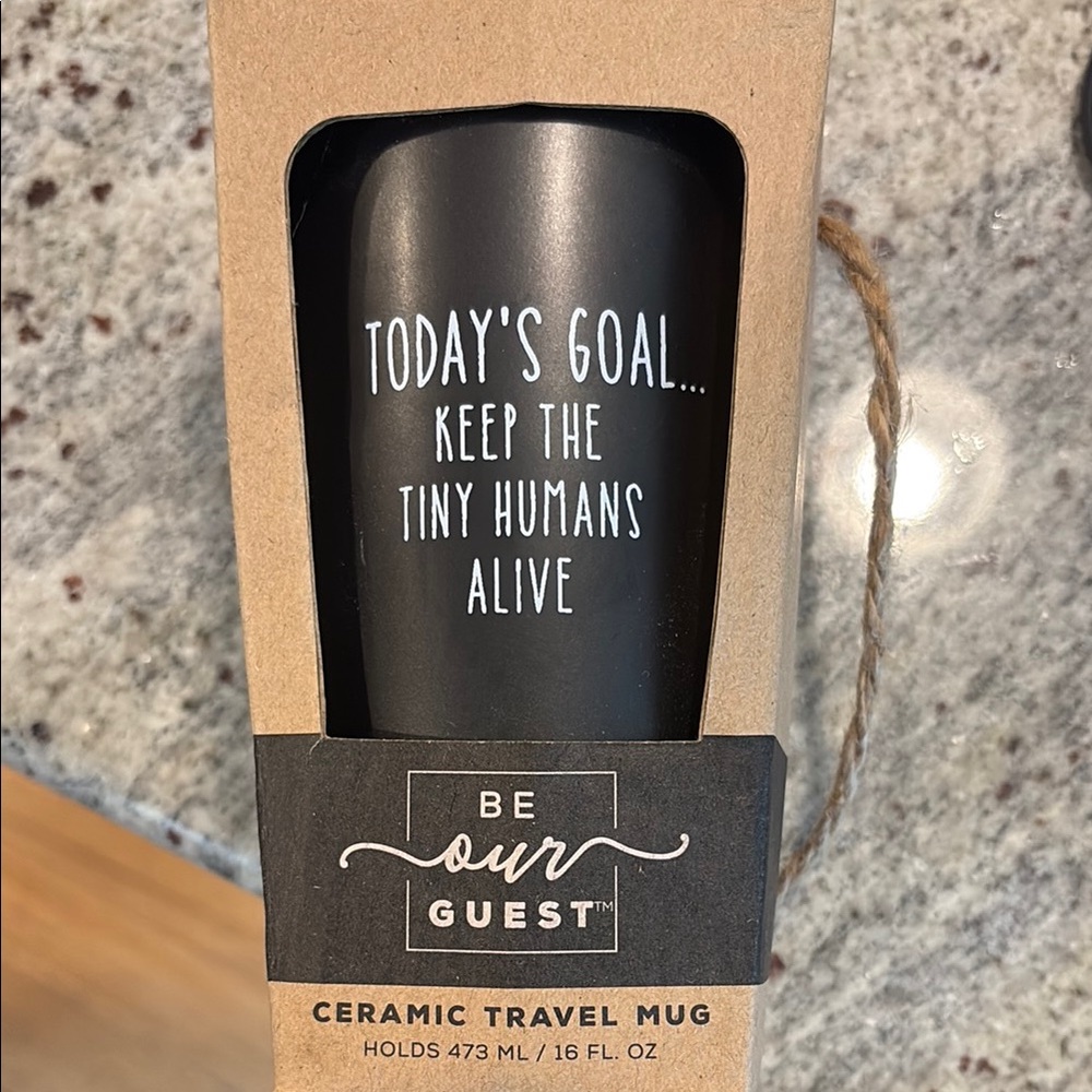 Black Travel coffee mug